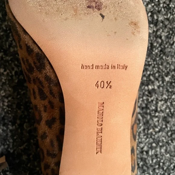 Manolo Blahnik BB Pump Leopard sz 40.5